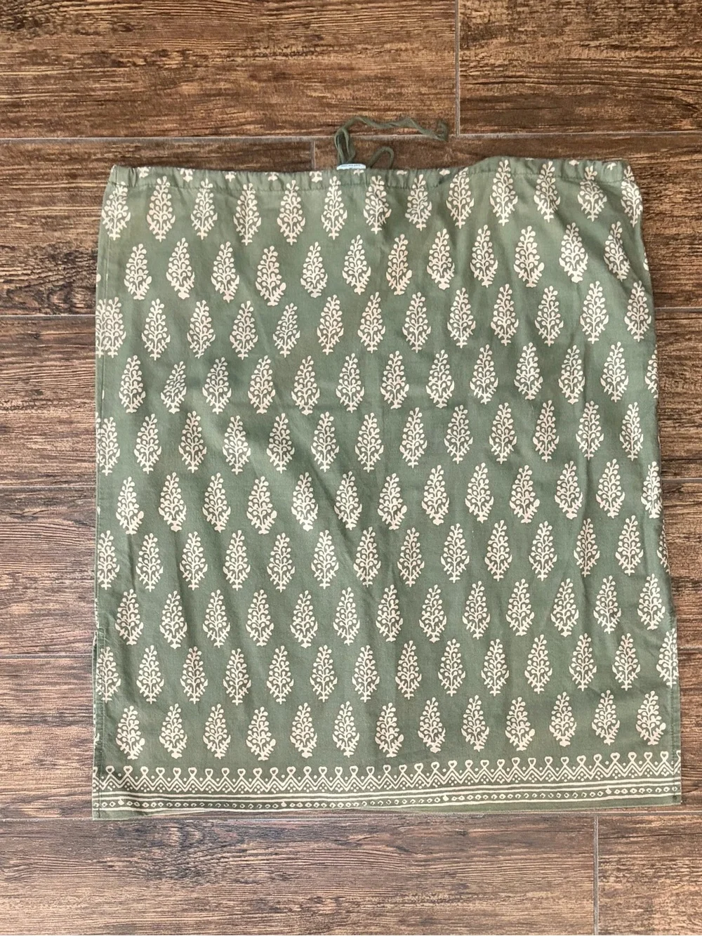 Abercrombie & Fitch Olive Green Printed Mini Skirt